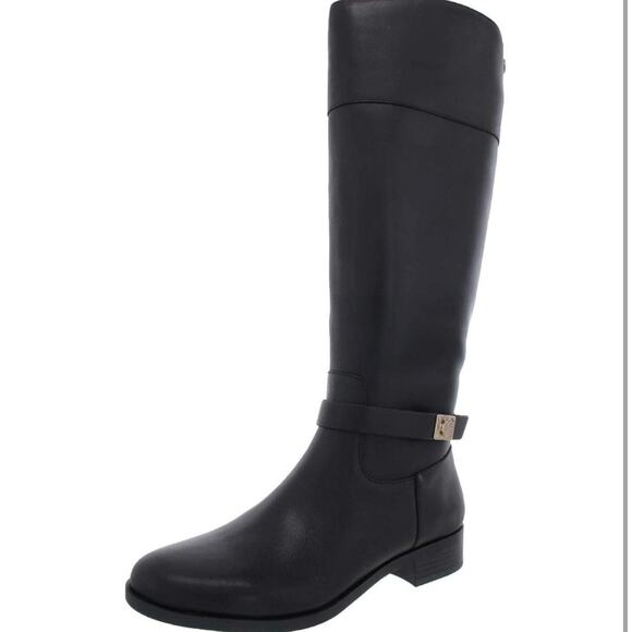 Charter Club Womens Johannes Leather Knee-High Black Riding Boots Size 5 NEW - Picture 7 of 8